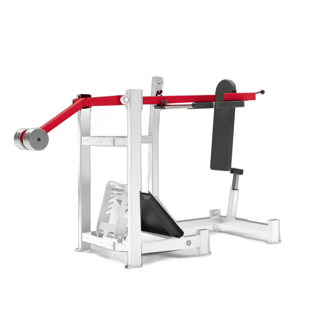 Watson pendulum, white frame with signal red arms
