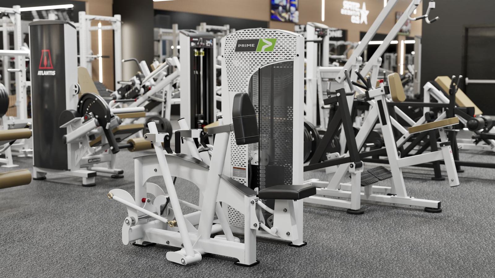Full-service club · Tennessee: gym design render, view 7