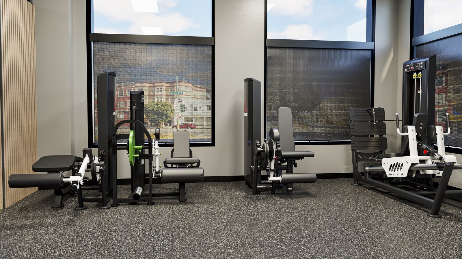 Athletic performance gym: gym design render, view 5