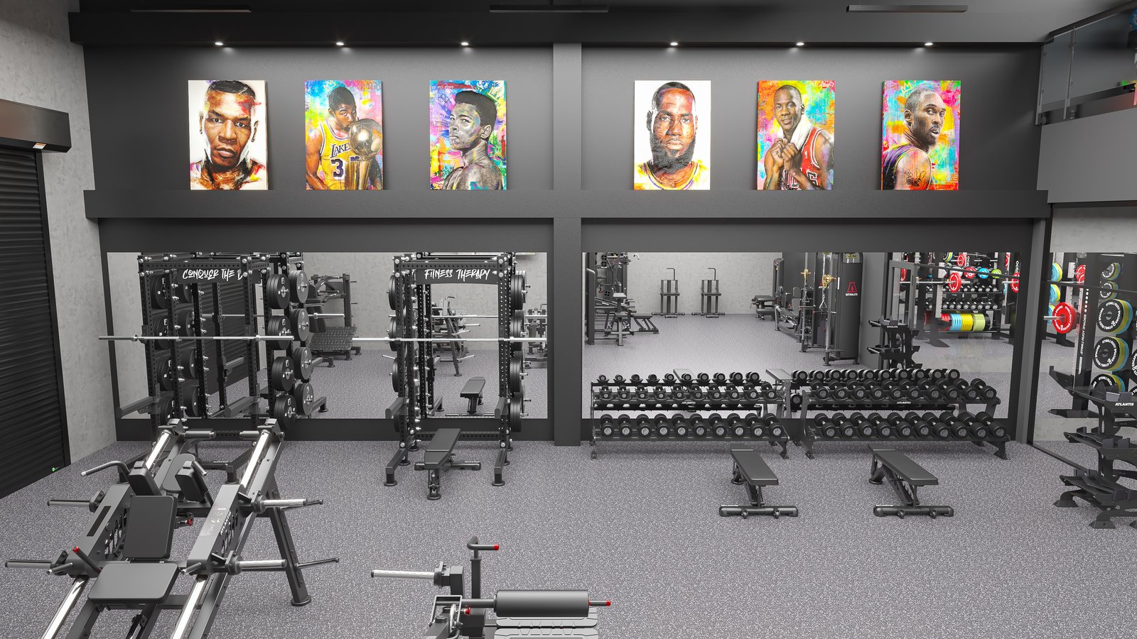 Training club · San Francisco: gym design render