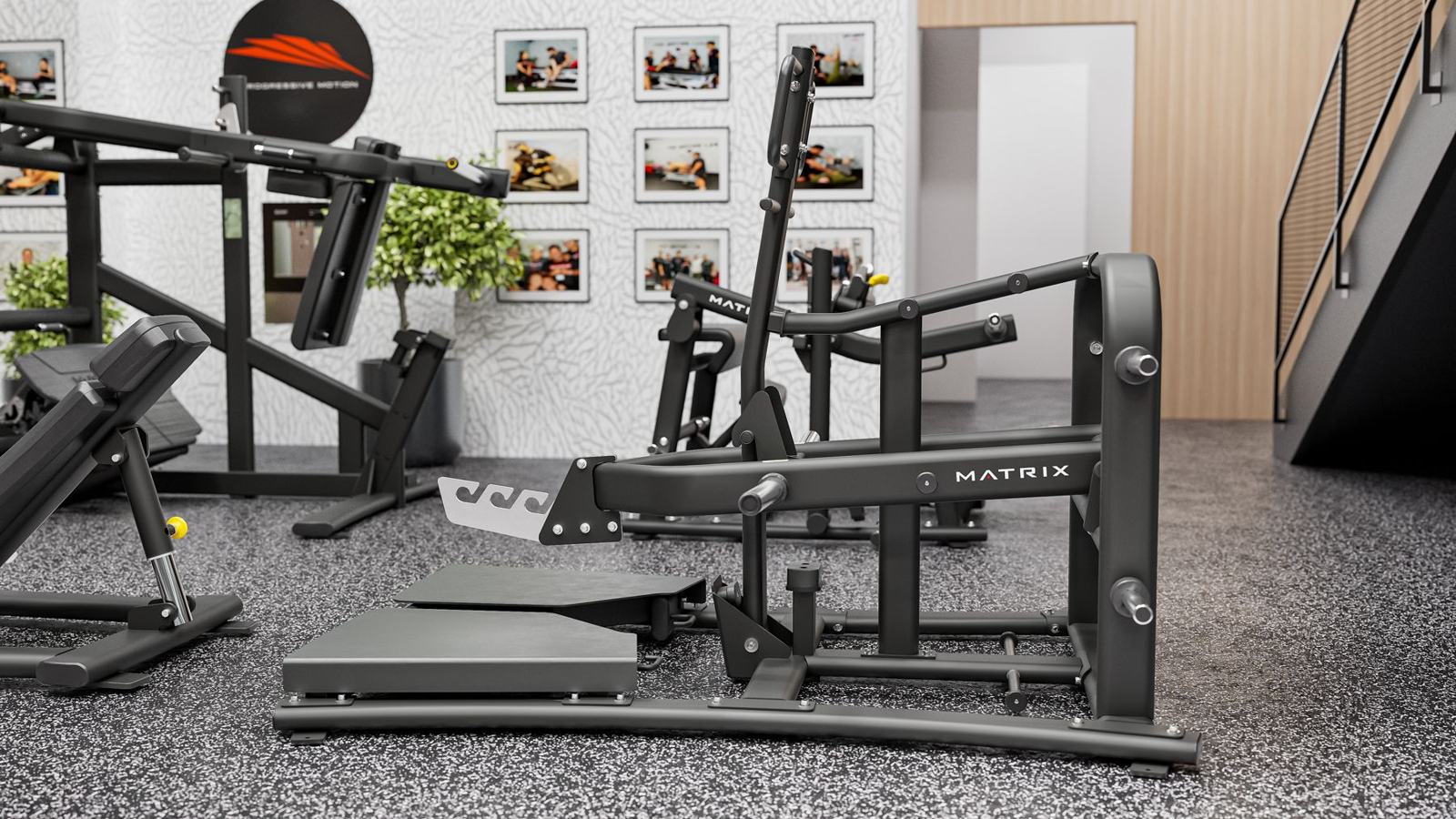 Physical therapy and performance clinic: gym design render, view 6